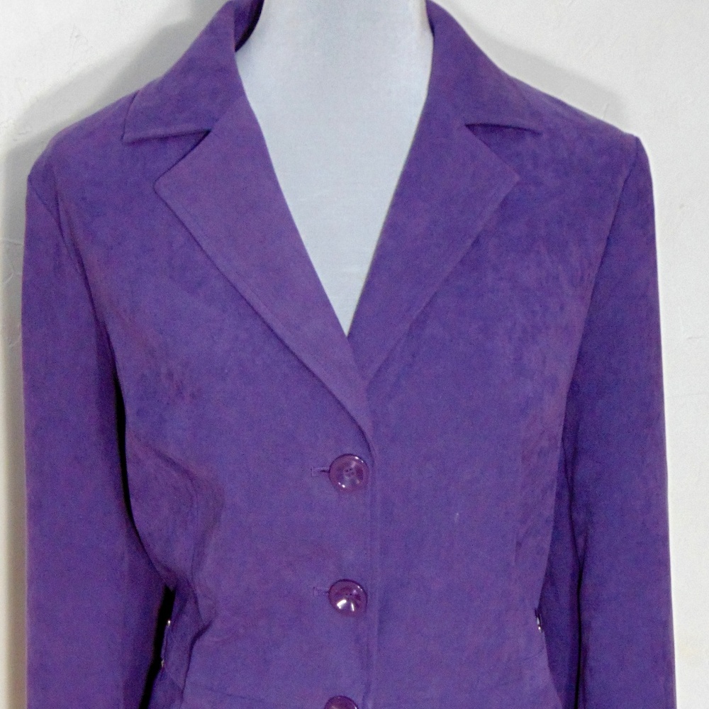 JM Collection Vegan Suede Blazer